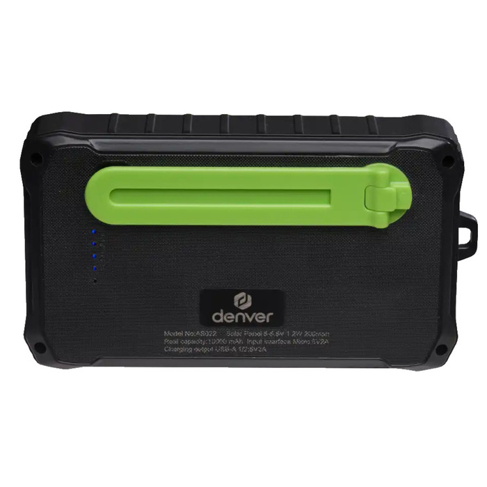 Powerbank Solcell 10000 mAh m/handvev Denver